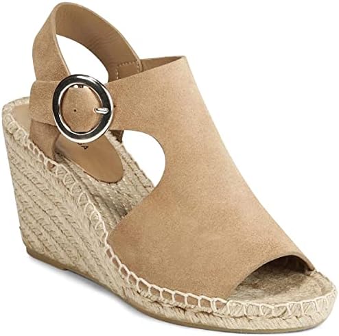 VIA SPIGA Womens Nolan Heel Ankle Wedge Heels Beige 6 Medium (B,M) Review | Image 1