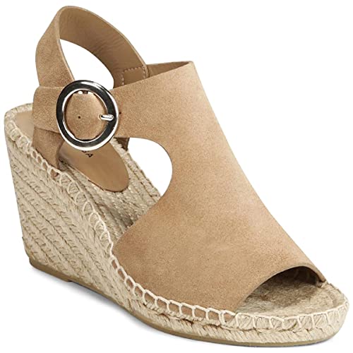 VIA SPIGA Womens Nolan Buckle Ankle Wedge Sandals