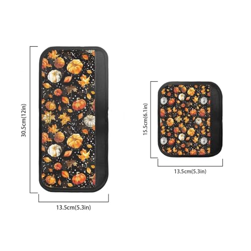 Image of Pumpkin Refrigerator Door Handle Covers Maple Leaf Fridge Handle Covers Washable Handmade Decor Protector for Ovens Dishwashers, Thanksgiving Day Kitchen Decor
