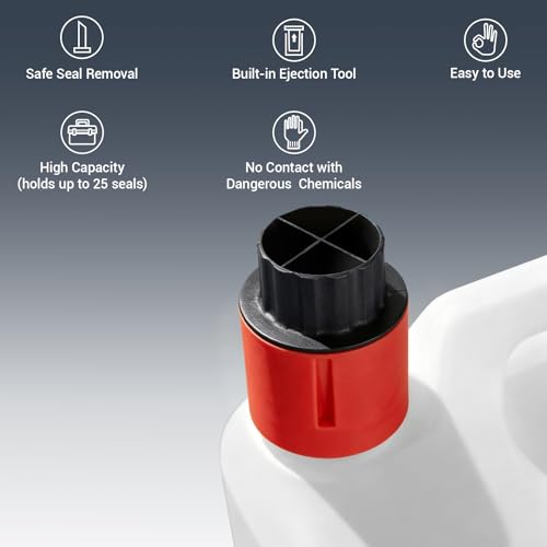 Image of Remerry 2 Pcs Chemical Jug Seal Cutter, EAS Cut Seal Remover Opener, Red
