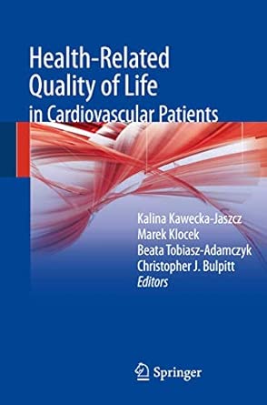 Health-related quality of life in cardiovascular patients 2013th Edition book cover