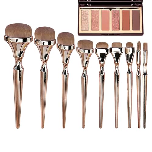 Pinceaux de maquillage souples en carbone pour application uniforme sans trace