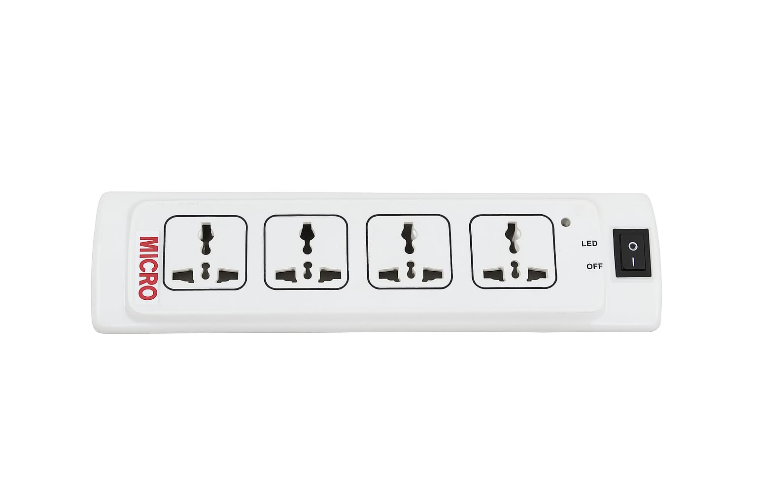 Micro 4 Socket Power Strip with LED Indicator and 1.8 Meter Cord | Universal Extension Board with On/Off Switch for Home, Office & Electronics-image-17