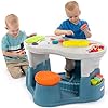 Simplay3 kids sensory table with active seating and art storage toddler activity table and chairs set for ages 1 12 to 6 multicolor  urban country home decor