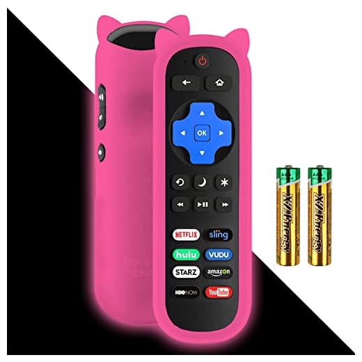 Motiexic Universal Remote Control Compatible with All TCL Roku TV, 2020 Update Version with 8 Channel Shortcut Keys, with Green Pink Protective Case