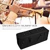 Trumpet Storage Box, Trumpet Case with Shoulder Strap Multiple Compartments Oxford Cloth Trumpet Suitcase Case