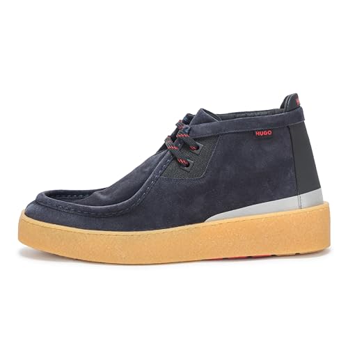 Image of HUGO Men's Evan Suede Modern Derby Shoe