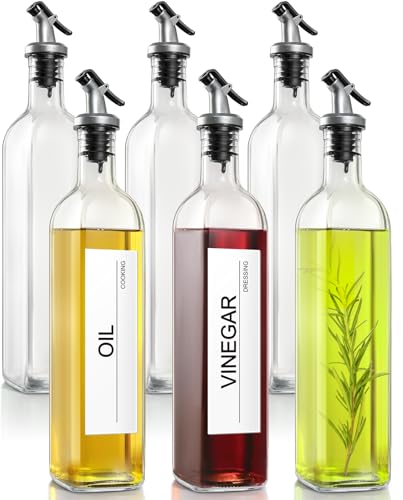 GMISUN Olive Oil Dispenser Bottle, 6 Pack Oil Dispensers Bottles
