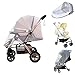 Rnitle Mückennetz Kinderwagen Insektenschutz Moskitonetz für Buggy Reisebett Universal,Moskitonetz mit Gummizug,idealer Schutz vor Wespen & Stechmücken Dank feinem Netzgewebe
