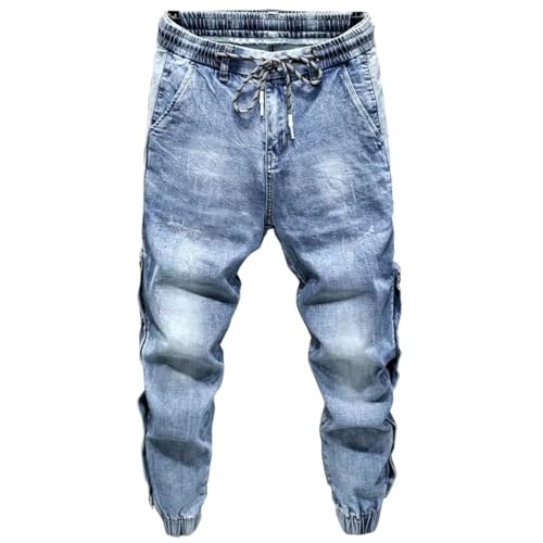 Jeans Men Pants Wide Leg Loose Fit Tapered Jeans Male Hip Hop Trousers for Men2
