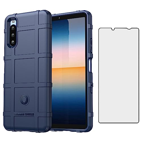 Coque Xperia 10 III antichoc mince bleue pour éviter les vitres brisées