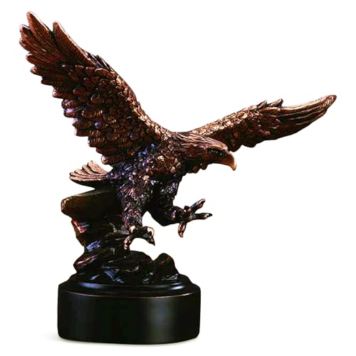Estatua Águila Americana Volando Acabado Bronce