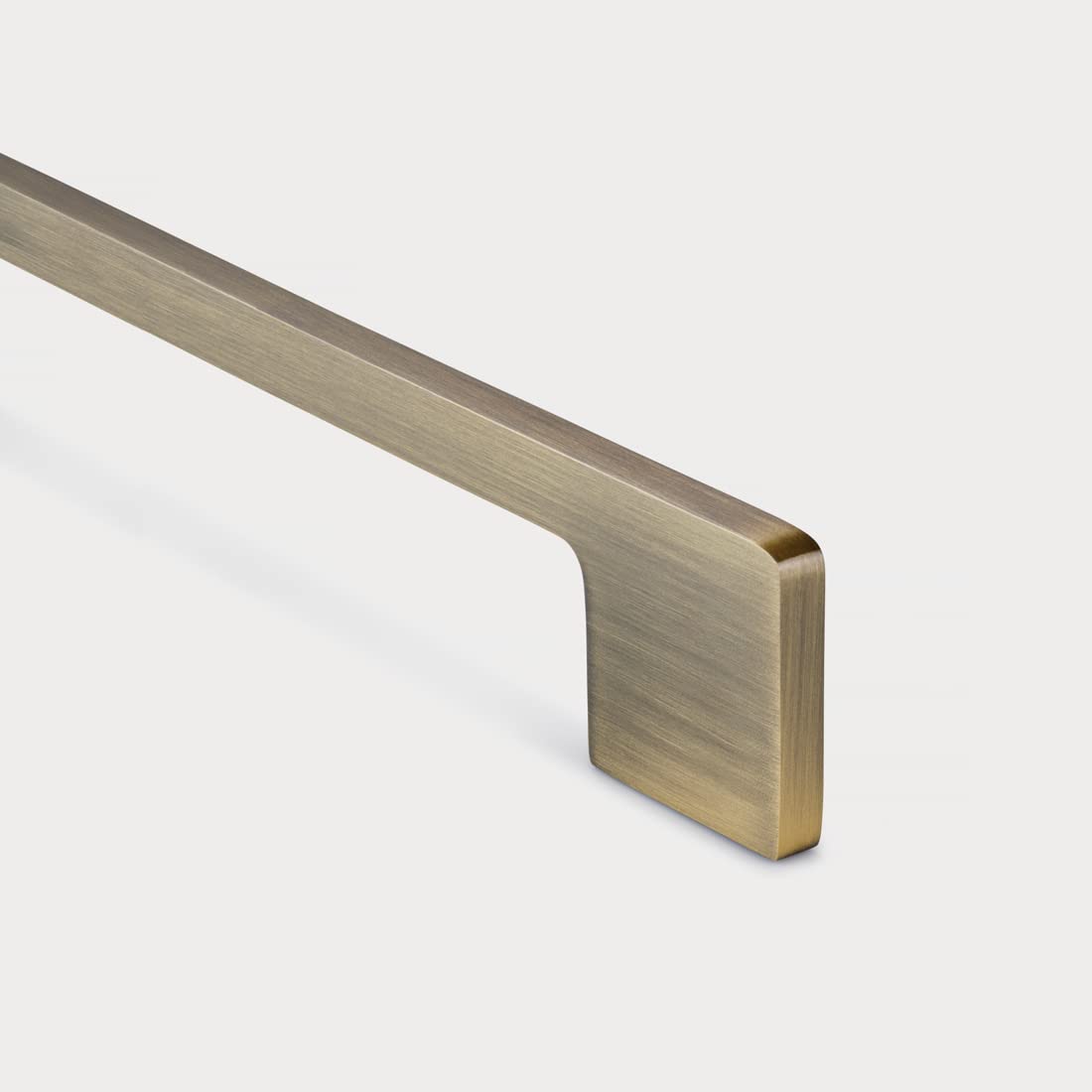 Pushka Home Ltd Gold Solid Brass Antique Modern Slimline Door And Drawer Pull Bar Handles For Cabinets, Doors And Drawers (320Mm Hole Centre)