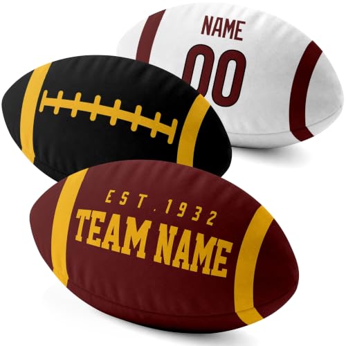 Image of ANTKING W Throw Pillow 2 Packs Custom Name Number Gifts | Personalized Gift for Youth for Birthday Christmas