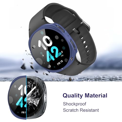 Bougraite 12 Pack Case for Samsung Galaxy Watch 8 40mm with Tempered Glass Screen Protector, Hard PC Scratch Resistant Protective Cover Compatible with Galaxy Watch 8 40mm by Bougraite - Image 5