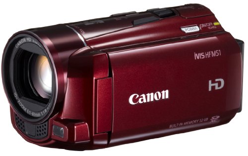 Canon HD ビデオカメラ 10倍光学ズーム 充電器・バッグ付き　HFM51 41AeiIYOYZL.jpg