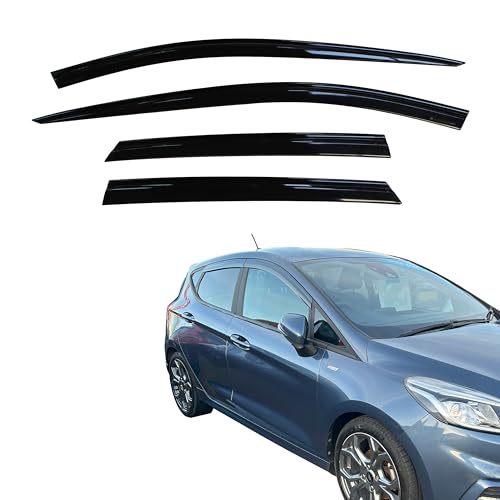 AUTO CLOVER Wind Deflectors for Ford Fiesta MK8 2017+ 5 Door (4 pieces)