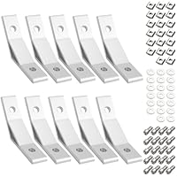 Eckwinkel Befestigungsmaterial Innenwinkel 135 Grad Winkelverbinder Kamtop 10× Alu-Eckwinkel Profil-Eckverbinder Eckstreben 135 Grad Winkel Aluminium Winkel Verbinder Aluprofil Zubehör