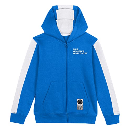 FIFA Official 2023 Women's Football World Cup Youth Team Zipped Hoodie, Italy, Blue, 10-12 years