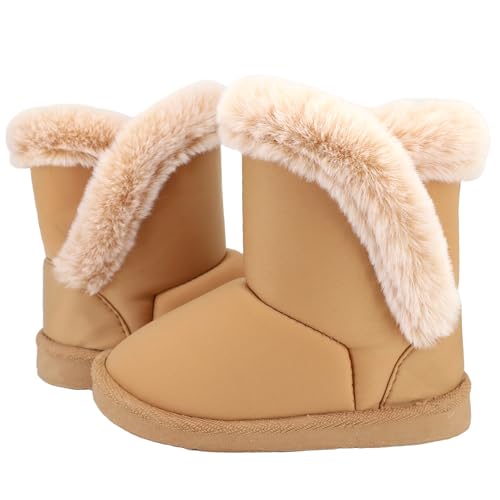 Image of Femizee Girls Boys Warm Winter Boots Kids Outdoor Snow Boots(Toddler /Little Kid)