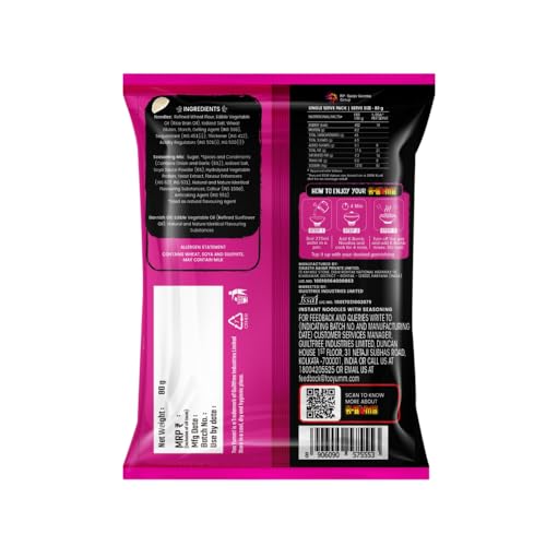 Too Yumm! | K-Bomb Mi Goreng | 79g | Ready to cook Instant Noodles | 100% Veg | Indonesian Noodles | No Palm Oil