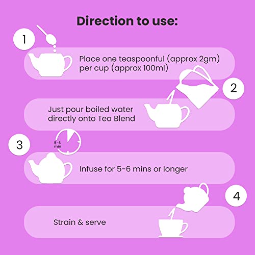 Image of Neuwganic Feel Good Infusion Tea - 100 Gm Loose Leaf Tea | Fennel, Rose Petals, Peppermint | Antioxidant, Natural Detox, Weight Loss | 50 Cups | All Natural, Caffeine-Free, Vegan & Gluten-Free