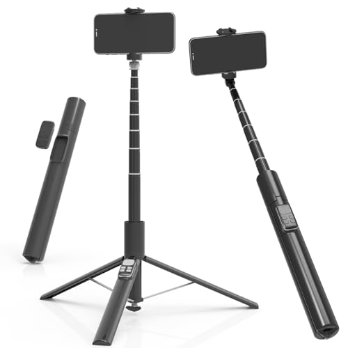 image for K&F Concept Selfie Stick for iPhone, Auto Open & Close Phone Tripod St