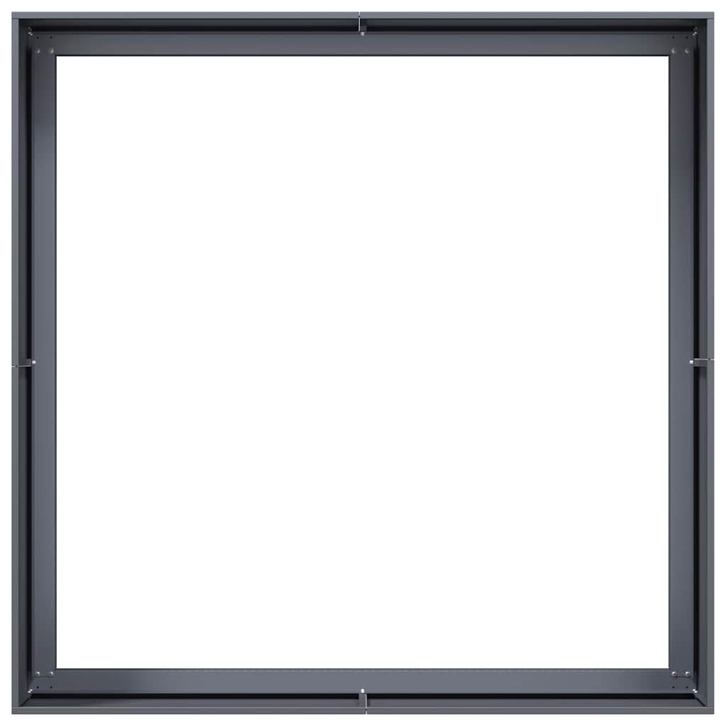 Tomostar Lit de Jardin Surélevé, Jardinière Potager de Jardin Bac à Plant Anthracite 100x100x40 cm Acier
