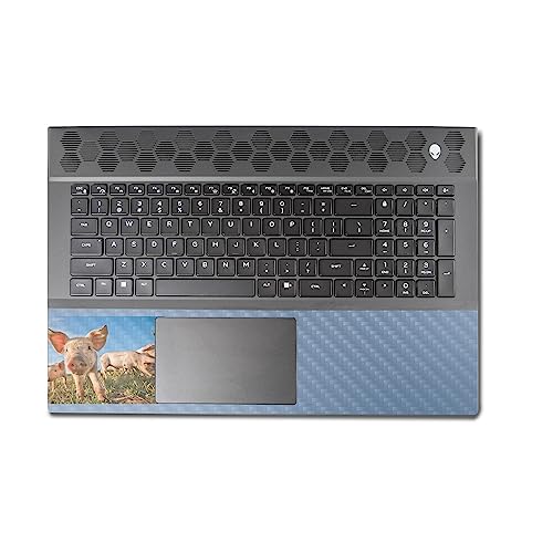 Image of MightySkins Carbon Fiber Skin Compatible with Alienware M18 R1 (2023) Full Wrap Kit - Pig Face | Protective, Durable Textured Carbon Fiber Finish | Easy to Apply & Change Styles | Made in The USA