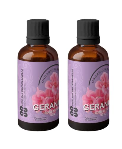 Image of Heilen Biopharm Heilen Biopharm Geranium Essential Oil, Pelargonium Graveolens, 100 g