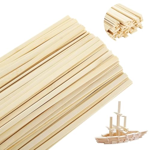 Listelli Legno 150pcs Bastoncini Legno Ecologico Bastoncini per Lavoretti Sicuro Stecche Riutilizzabile 30x0.9x0.3cm per Librerie Matrimoni Progetti d’Arte e Fai Da Te