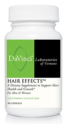 DaVinci Laboratories of Vermont Hair Effects, Hair Growth Supplement with Biotin, Gluten-Free, 90 Count