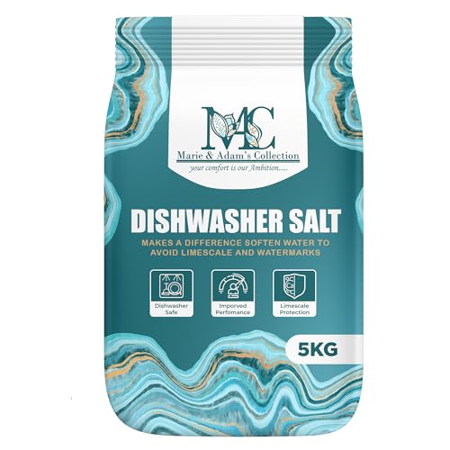 MAC Dishwasher Salt 5kg – Powerful Food-Grade Softener Salt for Hard Water | Premium Genuine British Dishwasher Salt for Kitchen, Laundry & Dishwashing | Compatible with All Dishwasher Brands