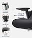 CLATINA Swivel Executive Chair, Adjustable Ergonomic Computer Chair with 3D Armrest and Lumbar Support, Mesh Backrest Task Chair for Home Office Conference Room