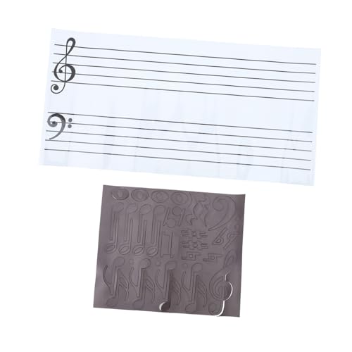 EXCEART 1juego Tablero Magnético De para Enseñanza Pizarrón De De PVC Imán Material para Aprendizaje Musical Herramienta Didáctica para De Piano y Educación Musical Infantil