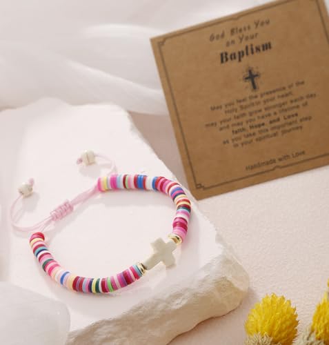 Cross Bracelet for girls,first communion baptism bless gifts for teen girls,girl bracelets for Daughter Sister Girlfriend Grandma Wife3