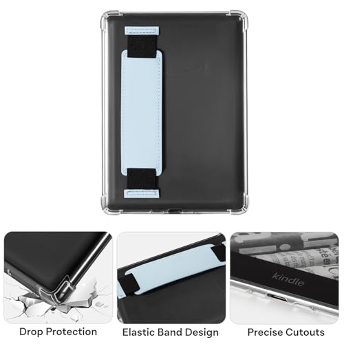 Image of iDLEHANDS 7 inch Clear Case,not for iPad(A260722) | Ultra Slim Lightweight Soft Transparent TPU Cover, Built-in Hand Strap