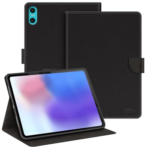 Coque Teclast P33 10.1 2026 en cuir noir idéale pour travailler ou regarder des films
