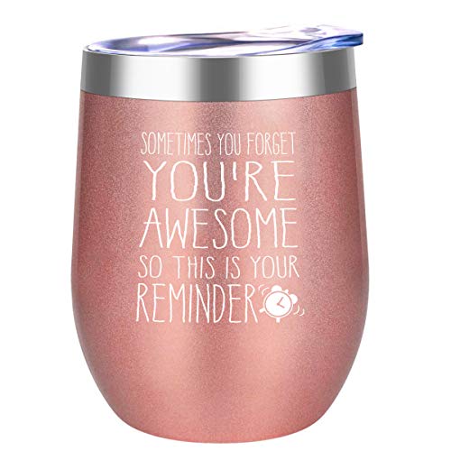 DOERDO You are Awesome Wine Tumbler-Funny Birthday Wine Gifts Ideas for Women, Gifts