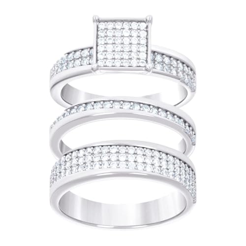 Bague en argent avec zircone cubique le cadeau romantique taille 7 idéal