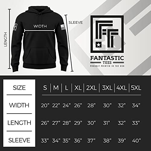 Fantastic Tees Police Support Thin Blue Line Men's Sweatshirt Hoodie (Black, M) #TOP2