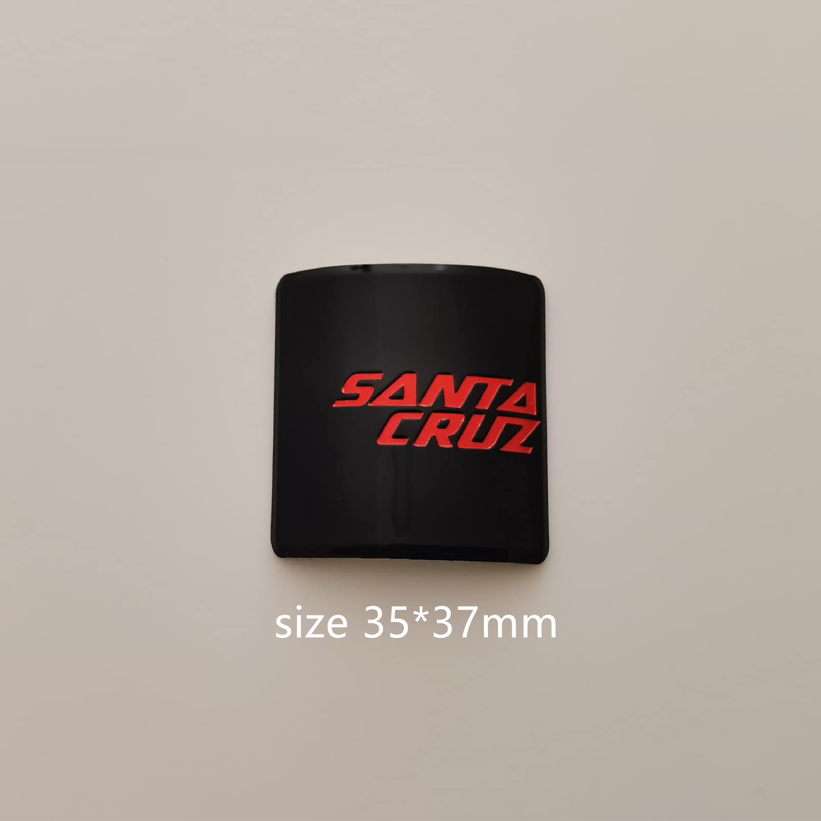Odznaka na rower Santa Cruz, naklejka na rower górski, DIY spersonalizowany znak dekoracyjny, miękka naklejka ze stopu aluminium (Santa Cruz (czarna)