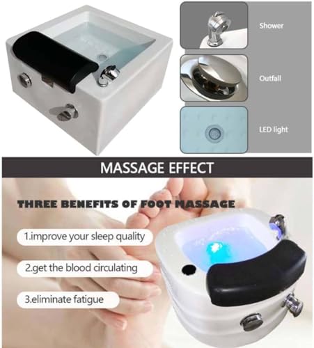 Bañera portátil para pies Spa con masaje y drenaje automático miniatura 5