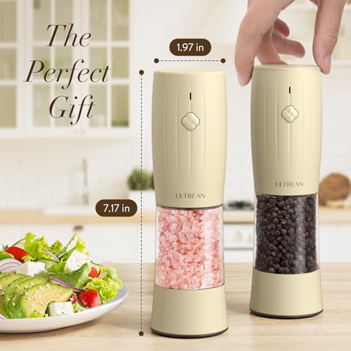 Ultrean USB-C Rechargeable Salt & Pepper Grinder Set with w/ LED Light - image 7