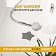 ABFLUSSHELD Universal Abflusssieb Silikon - 3+1 Gratis Haarsieb - Duschsieb mit Haarfänger - Premium Kitchen Sink Strainer - Abfluss Sieb für Dusche, Waschbecken, Badewanne und Küche