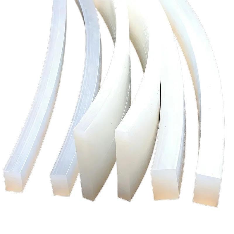 Barra de cojín de goma con tira de sello cuadrado de silicona sólida resistente al desgaste(T3mmxW30mm(1m))