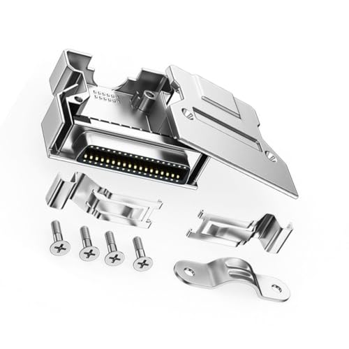 ESTCNK - ESTCNK Standard SCSI Female Solder Connector Set CN14 to CN68 Pin Option Metal Shell with Wide Compatibility