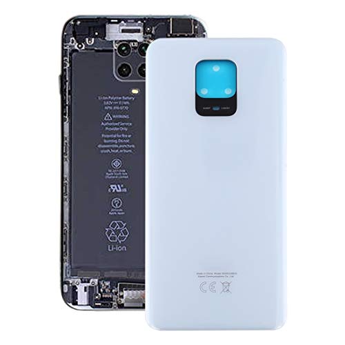 Batterie couverture pour Redmi Note 9S pour remplacer une vitre cassée blanc