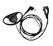 XFOX 2Pin D Shape Earpiece Headset CP200D CP100D Earpiece with PTT/Mic for Motorola Walkie Talkies Radios R2 CP200 CP185 BPR40 BPR40D CLS1410 CLS1110 DTR700 RDU4100 RDU4160D RMU2040 RMU2080D CLS CP.