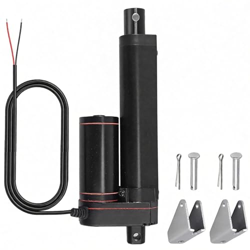 Justech DC 12V 750N Linear Actuator Motor for Auto Car RV Electric Door Opener-Black